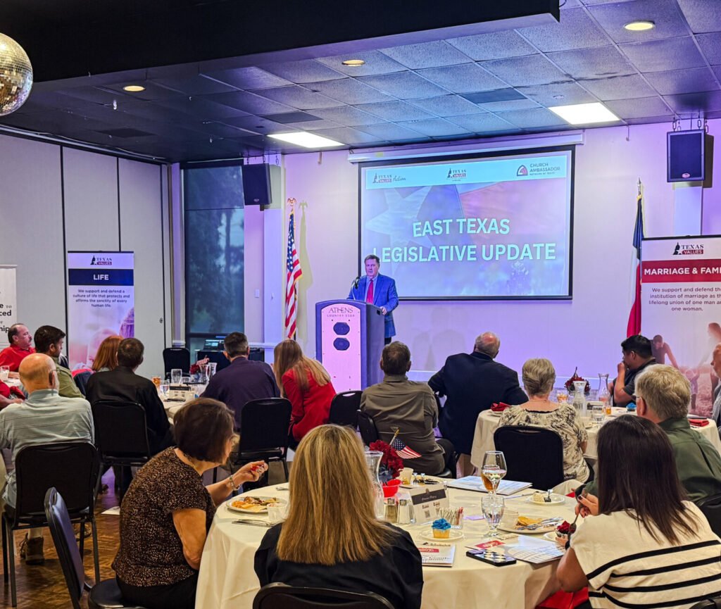 James Owen for District Judge speaking with Lone Star Republican Club