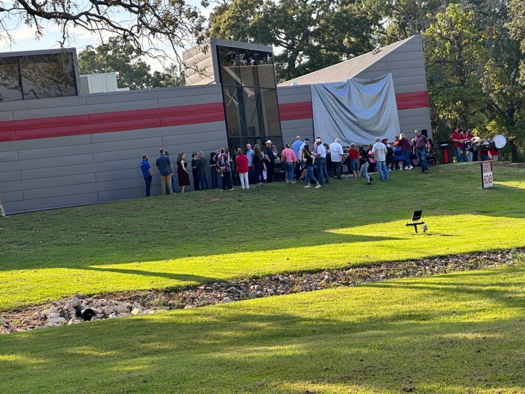Ceremony Honoring the Lilly's for support of the arts at Trinity Valley Community College in Athens, Texas